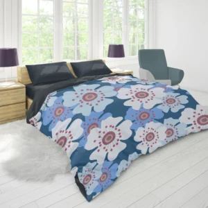 Daisies Summer Floral Print Duvet Cover 1