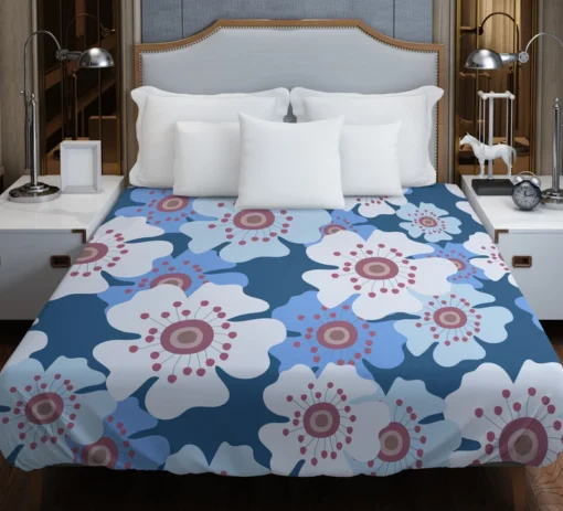 Daisies Summer Floral Print Duvet Cover