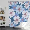 Daisies Summer Floral Print Shower Curtain