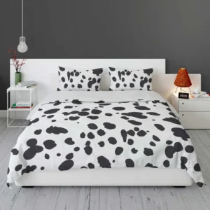 Dalmatian Print Black Dots Bedding Set 1