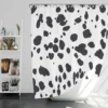 Dalmatian Print Black Dots Shower Curtain