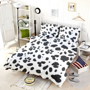 Dalmatian Skin Print Design Bedding Set