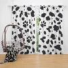 Dalmatian Skin Print Design Curtain