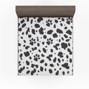 Dalmatian Skin Print Design Fitted Sheet