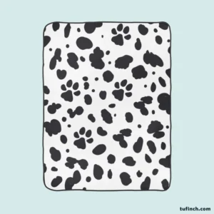 Dalmatian Skin Print Design Fleece Blanket 1