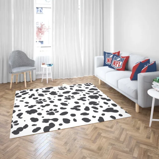 Dalmatian Skin Print Design Rug 2