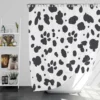 Dalmatian Skin Print Design Shower Curtain