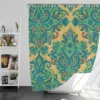 Damask Vintage Baroque Pattern Shower Curtain