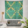 Damask Vintage Baroque Pattern Wall Tapestry