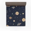 Dark Blue Galaxy Pattern Fitted Sheet