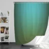 Dark Blue Green Gradient Shower Curtain