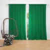 Dark Emerald Green Curtain