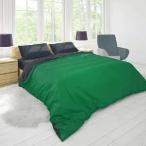 Dark Emerald Green Duvet Cover 1