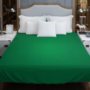 Dark Emerald Green Duvet Cover