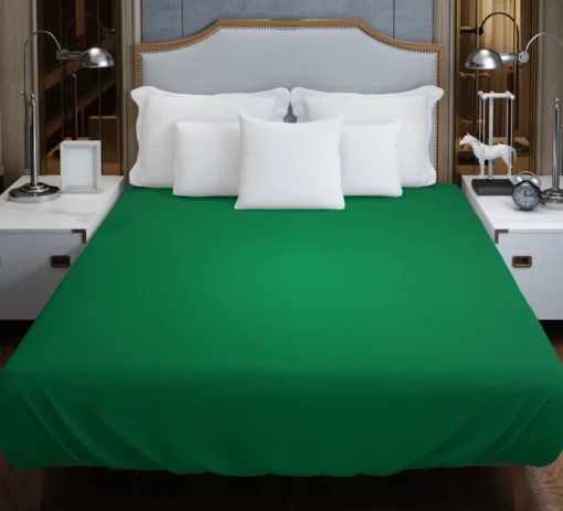 Dark Emerald Green Duvet Cover