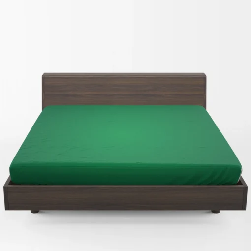 Dark Emerald Green Fitted Sheet 1