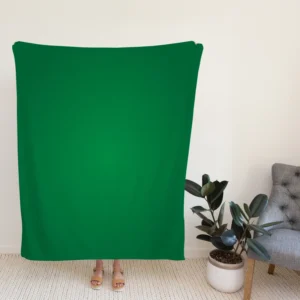 Dark Emerald Green Fleece Blanket