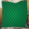 Dark Emerald Green Quilt Blanket