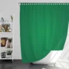 Dark Emerald Green Shower Curtain