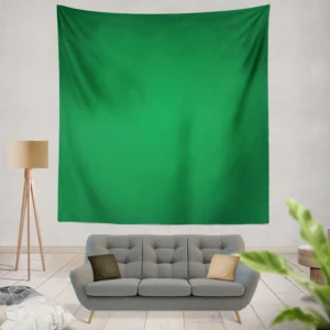 Dark Emerald Green Wall Tapestry