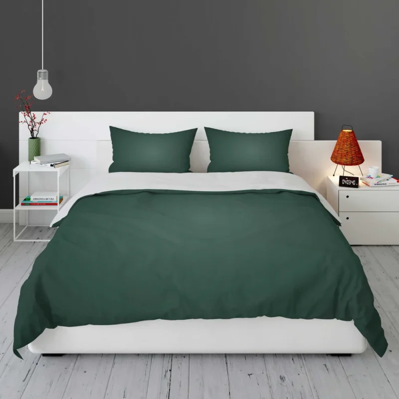 Dark Green Gradient Bedding Set 1