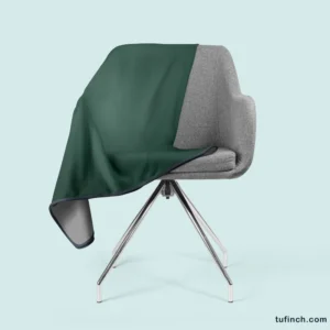 Dark Green Gradient Fleece Blanket 2