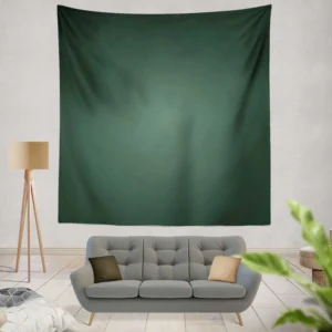 Dark Green Gradient Wall Tapestry