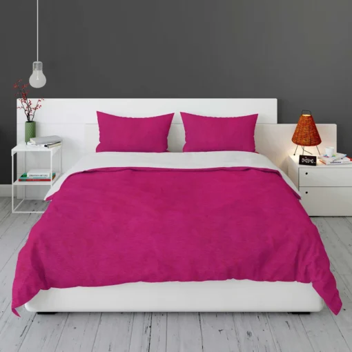 Dark Hot Pink Color Bedding Set 1