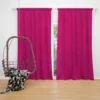 Dark Hot Pink Color Curtain