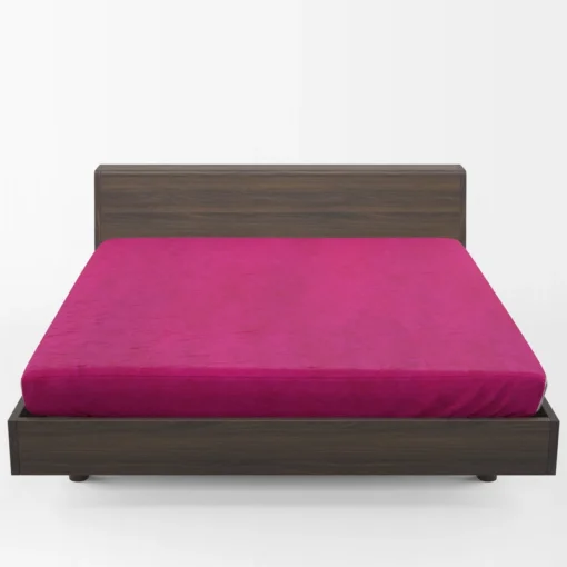 Dark Hot Pink Color Fitted Sheet 1