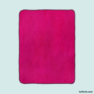 Dark Hot Pink Color Fleece Blanket 1