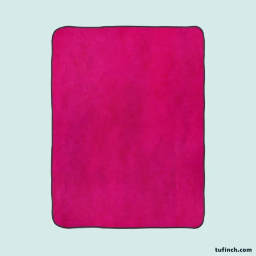 Dark Hot Pink Color Fleece Blanket 1