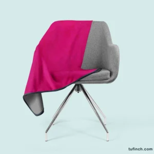 Dark Hot Pink Color Fleece Blanket 2