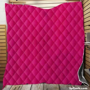 Dark Hot Pink Color Quilt Blanket