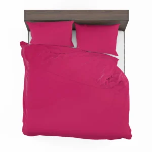 Dark Hot Pink Solid Color Bedding Set 2