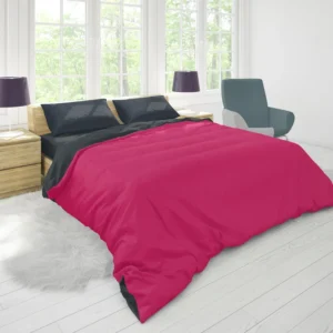 Dark Hot Pink Solid Color Duvet Cover 1