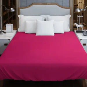 Dark Hot Pink Solid Color Duvet Cover