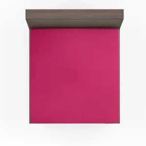 Dark Hot Pink Solid Color Fitted Sheet