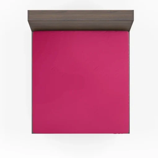 Dark Hot Pink Solid Color Fitted Sheet