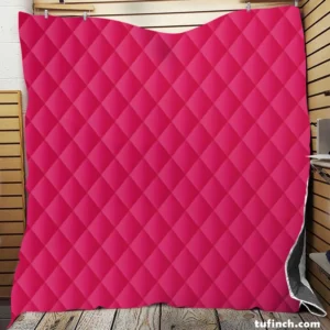 Dark Hot Pink Solid Color Quilt Blanket