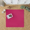 Dark Hot Pink Solid Color Rug