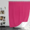 Dark Hot Pink Solid Color Shower Curtain