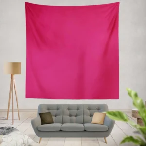 Dark Hot Pink Solid Color Wall Tapestry