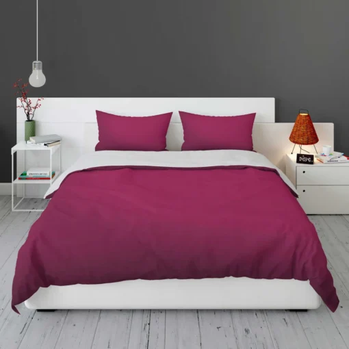 Dark Magenta Color Bedding Set 1