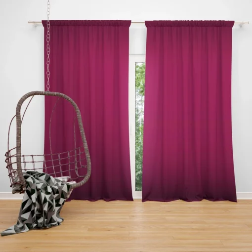 Dark Magenta Color Curtain