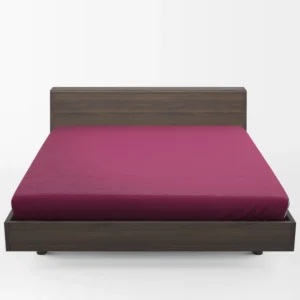 Dark Magenta Color Fitted Sheet 1