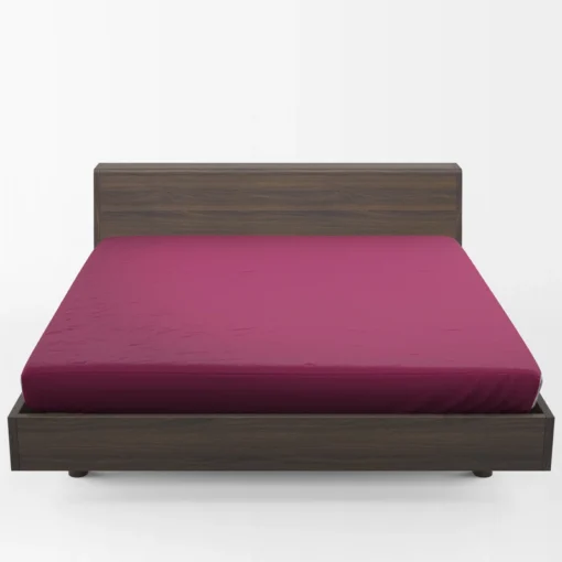 Dark Magenta Color Fitted Sheet 1