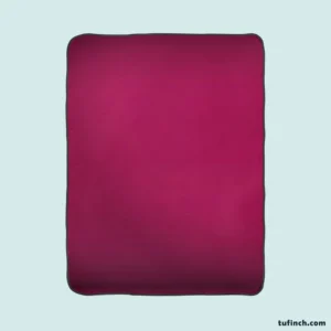 Dark Magenta Color Fleece Blanket 1