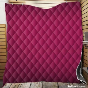 Dark Magenta Color Quilt Blanket