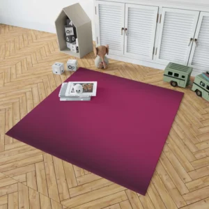 Dark Magenta Color Rug 1